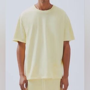 Fear Of God Essentials Lemonade Yellow Boxy Short Sleeve Tshirt Men's Small‎